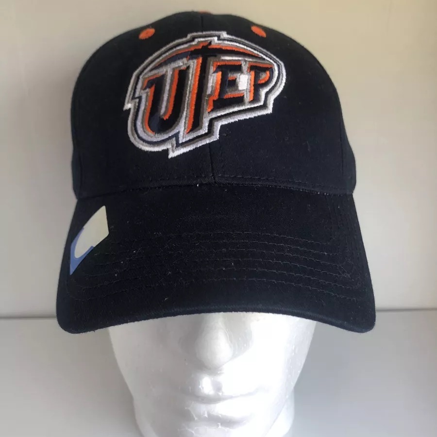 Utep Miners Navy Orange Adjustable Baseball Hat